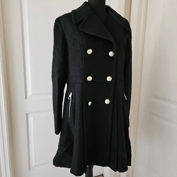 Double Breasted Skirted Peacoat Jacket/Coat - Picture 14 of 16
